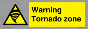 Warning Tornado zone